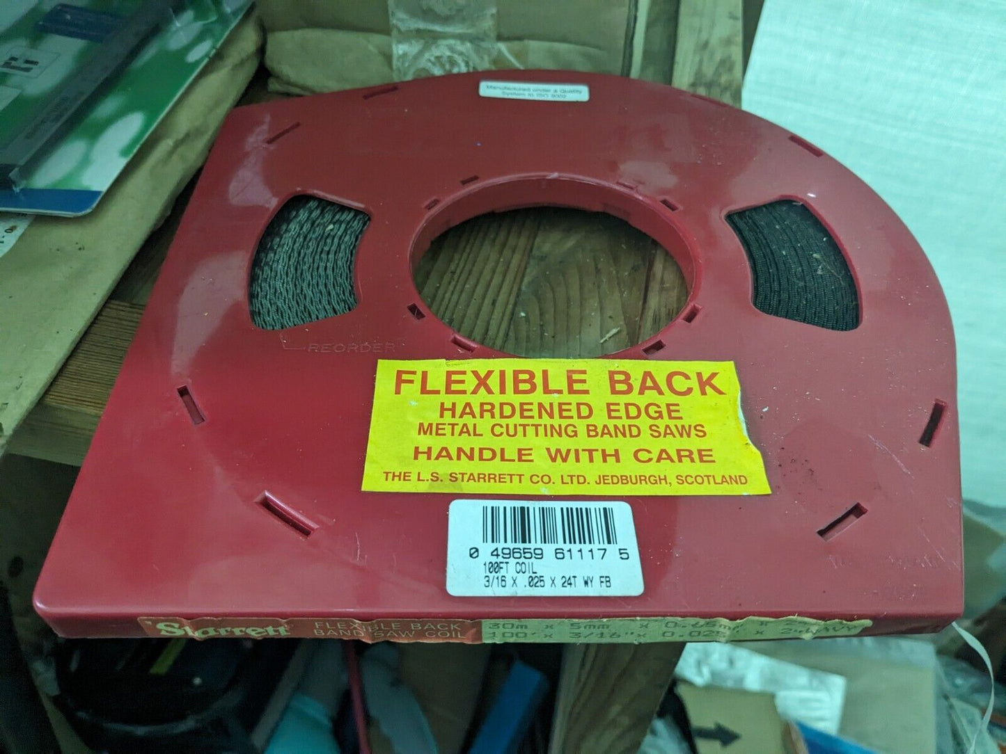 Starrett 3/16 X 24 TPI 30M Bandsaw Coil Wavy Tooth