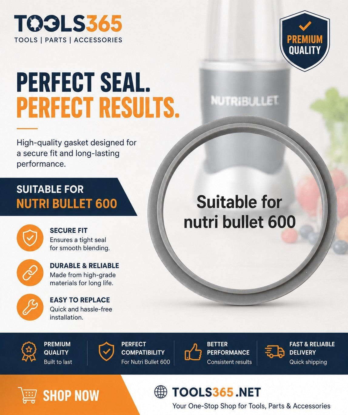 900/600 W Nutribullet Replacement Seal Ring for Nutri Bullet 600. UK Stock !