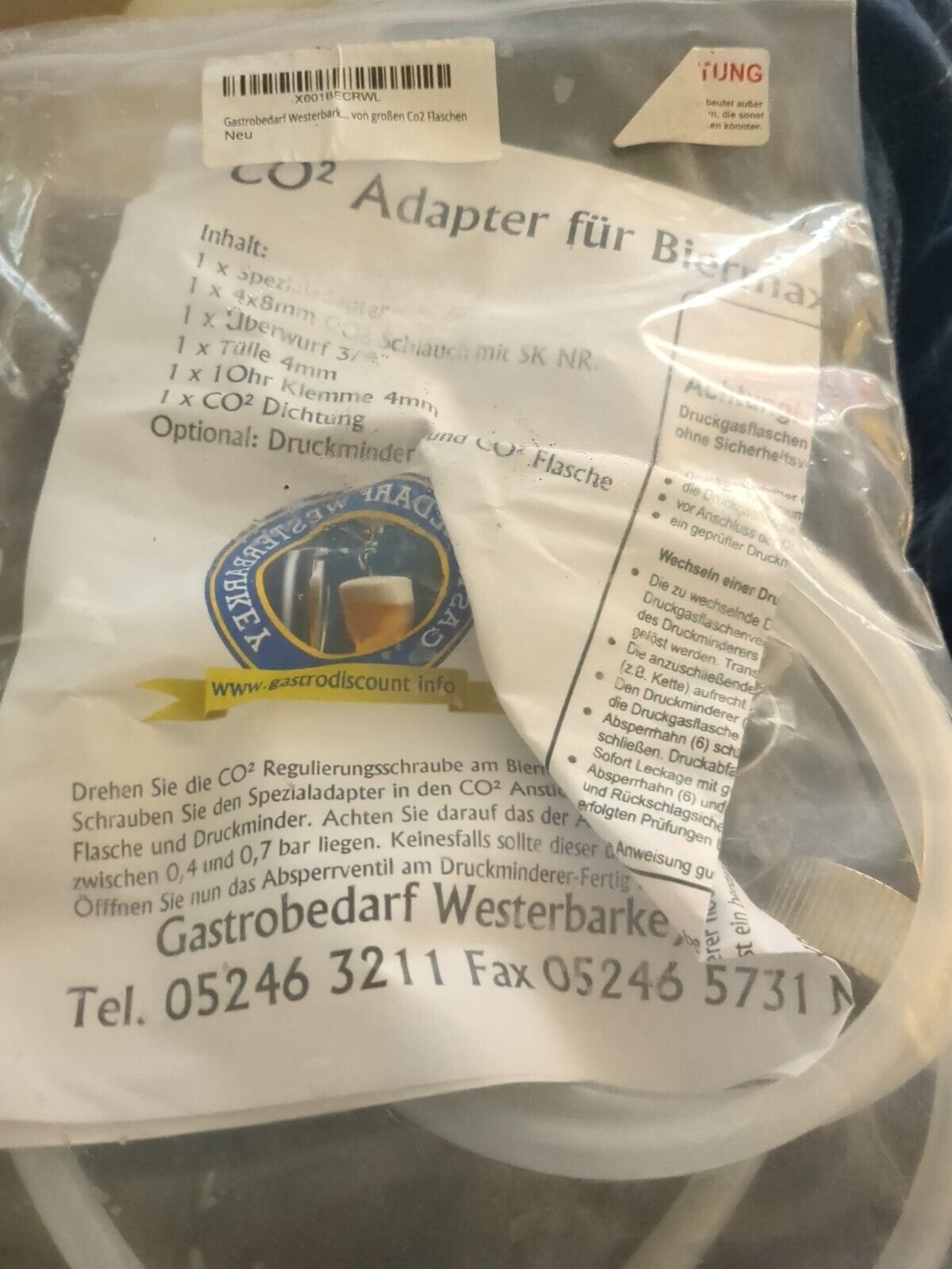 Biermaxx CO2 Adaptor 5 Litre Keg