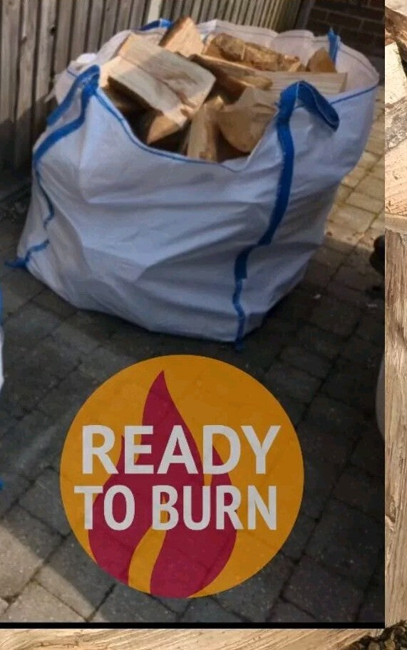 Ton Bag Kiln Dried Hardwood Logs READY TO BURN