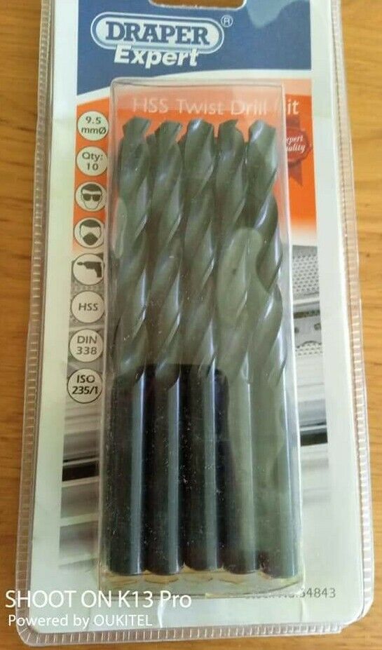 Drill Bits HSS 10 X 9.5mm Diameter5 X 11.5mm Diameter,3 X 10.2mm Diameter