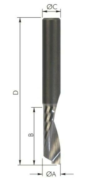 Downcut Router Cutters K5 And Similar Left Hand 8mm Diameter