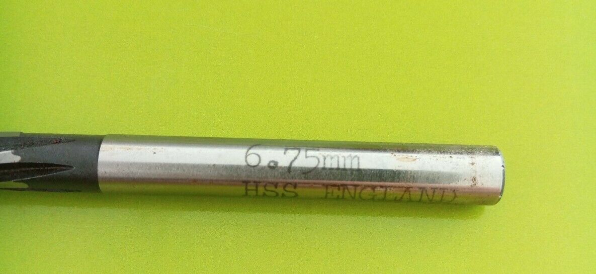 Straight Shank Machine Reamer 6.75mm H7- Taylor & Jones