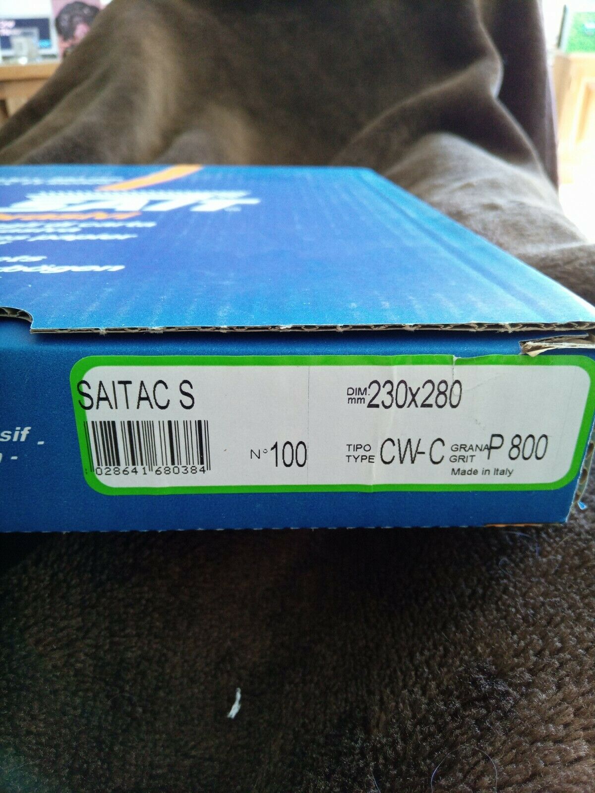 Sait Abrasives Wet or Dry Saitac-S 230 x 280mm P800 Very FinePack 5 Sheets.