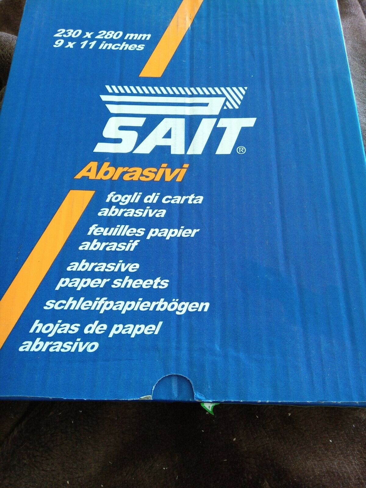 Sait Abrasives Wet or Dry Saitac-S 230 x 280mm P1200 Ultra FinePack 5 Sheets.