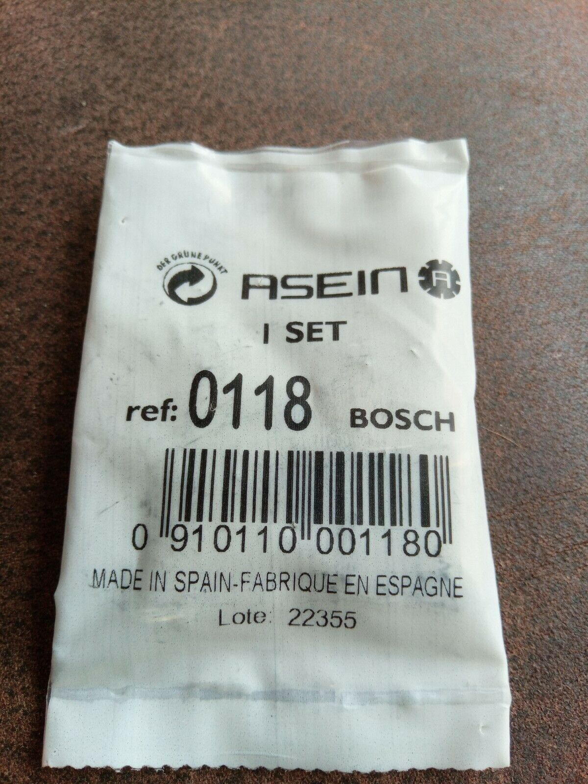 Asein Carbon Brushes 0118 for Bosch Powertools - 5 x 8 x 16