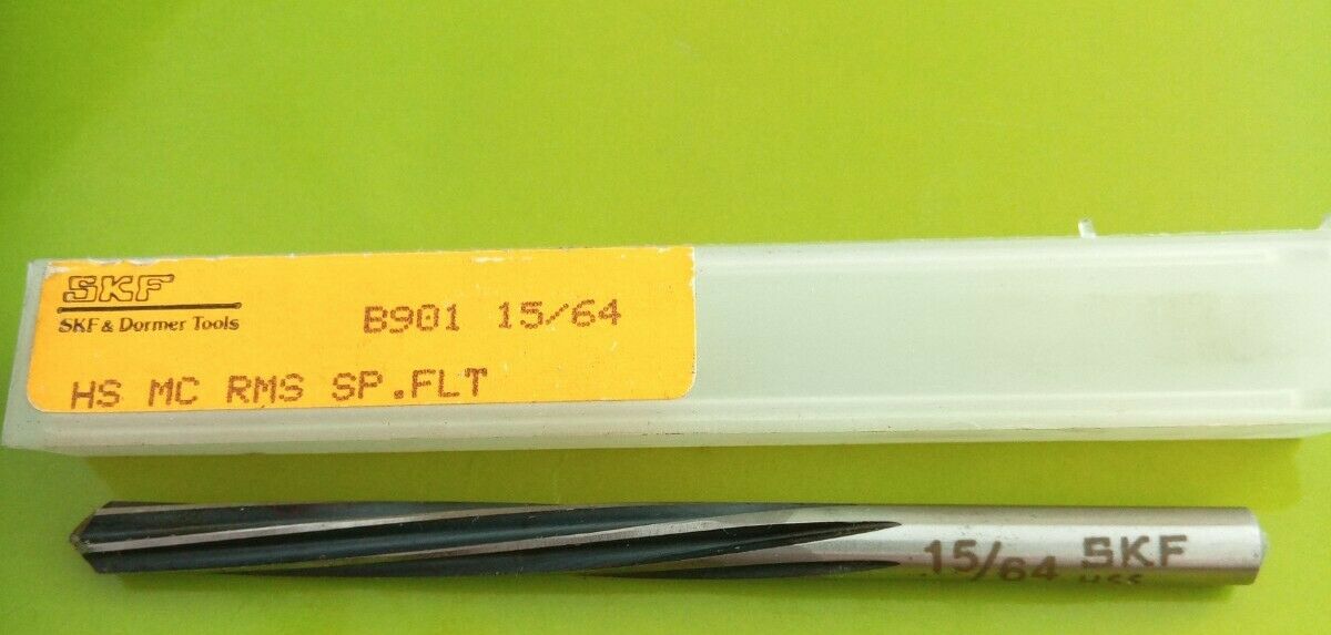 Straight Shank Machine Reamer B901 DORMER 15/64"- H7 HSS