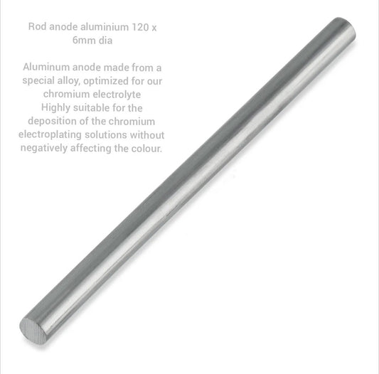 Aluminium Anode 6mm X 100mm For Chrome Electroplating Solution!.