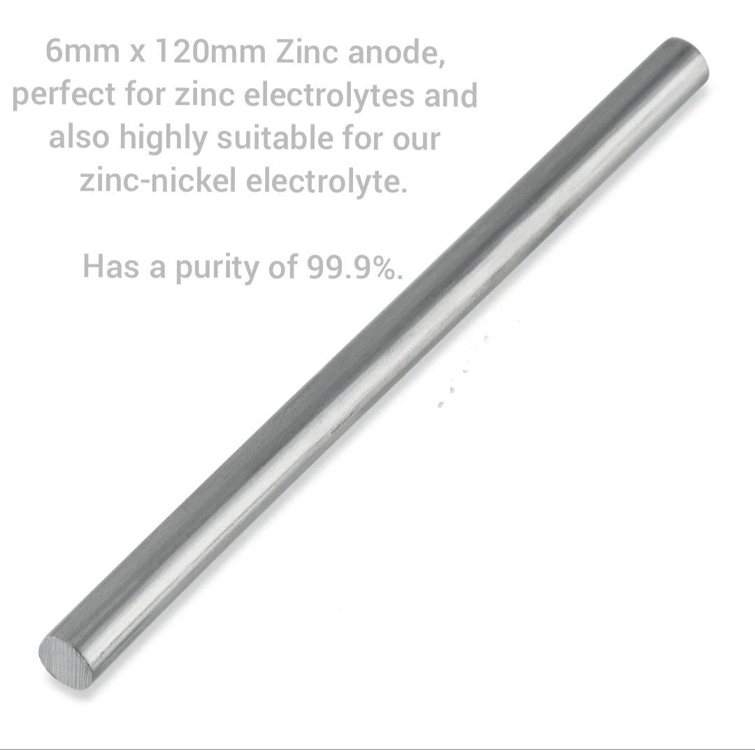Zinc Anode 6mm X 120mm For Zinc Electroplating Solution.