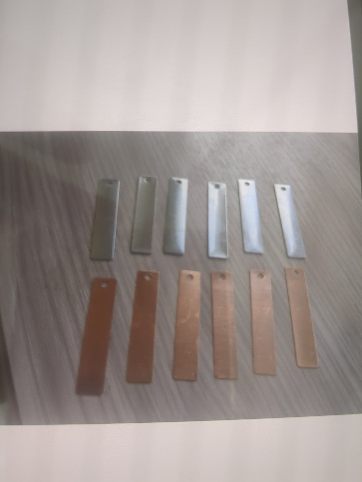 Copper & Zinc  Anode Set  12mm X 45mm For Electroplating Solutions