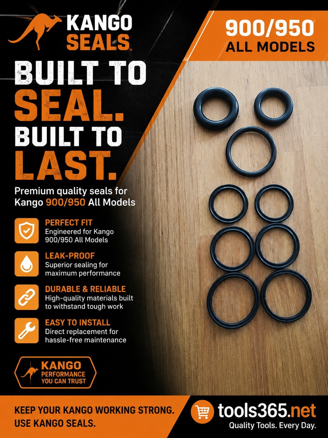 Kango Breaker Piston Seals,Anvil Seals for 900/950 Models. UK Stock