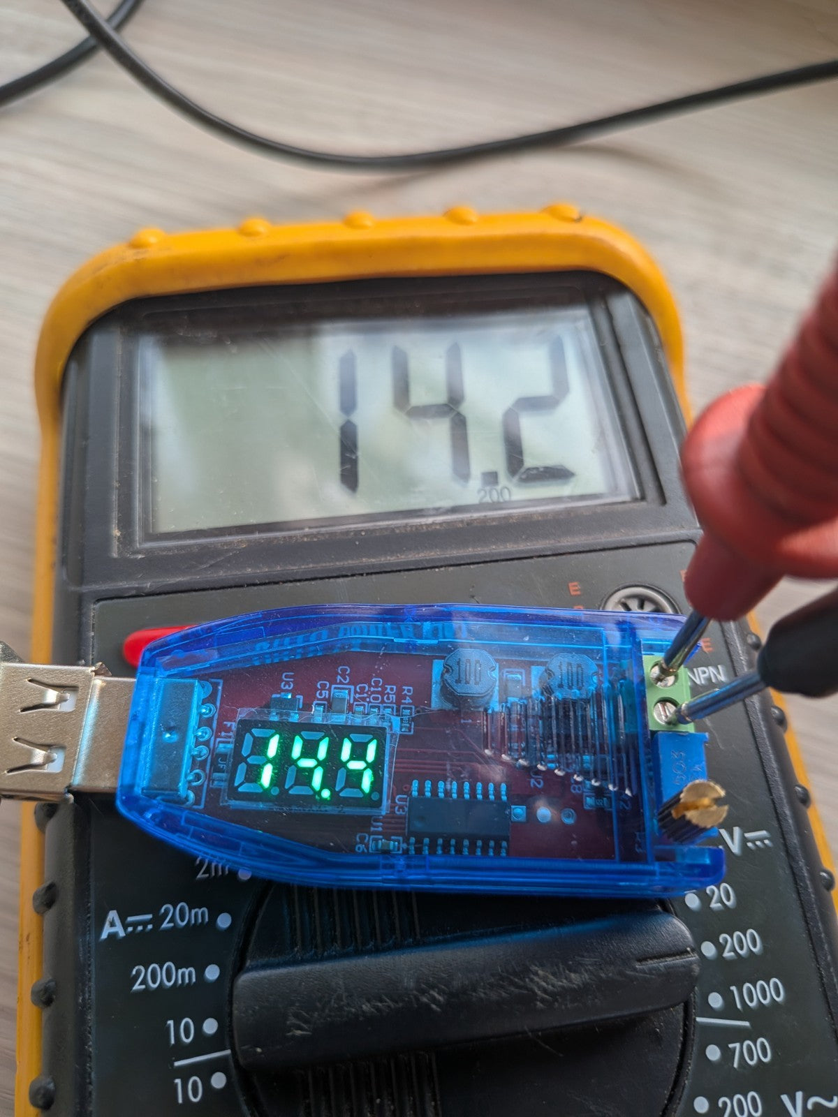 Usb Power Supply Variable, 1.2-24v output, With Extension Cable 1.8m