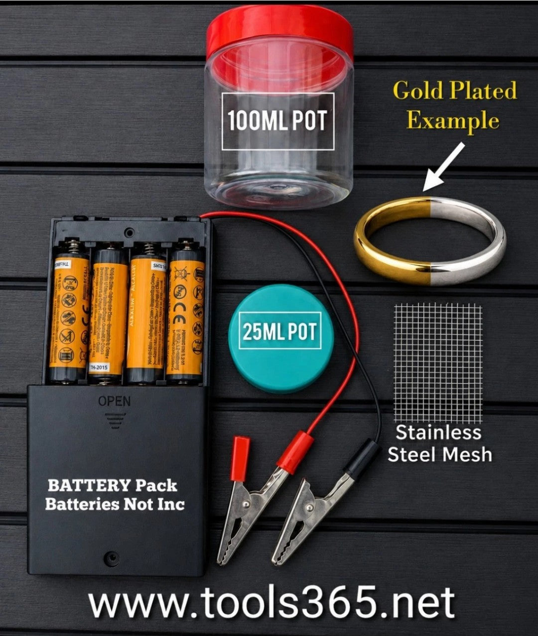Electroplating Setup (USB or Battery)