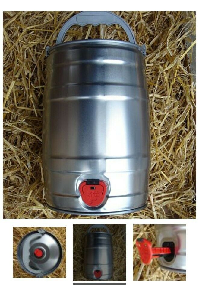 Mini Keg 5 Litre with Carry Handle. Refillable