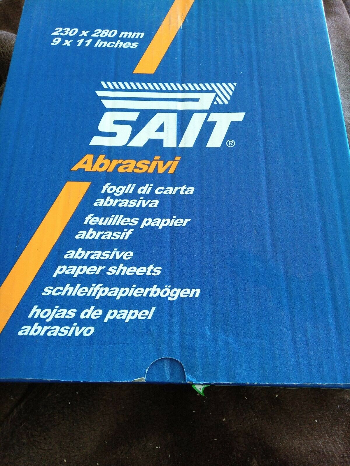 Sait Abrasives Wet or Dry Saitac-S  230 x 280mm P1200 Ultra FinePack 5 Sheets.